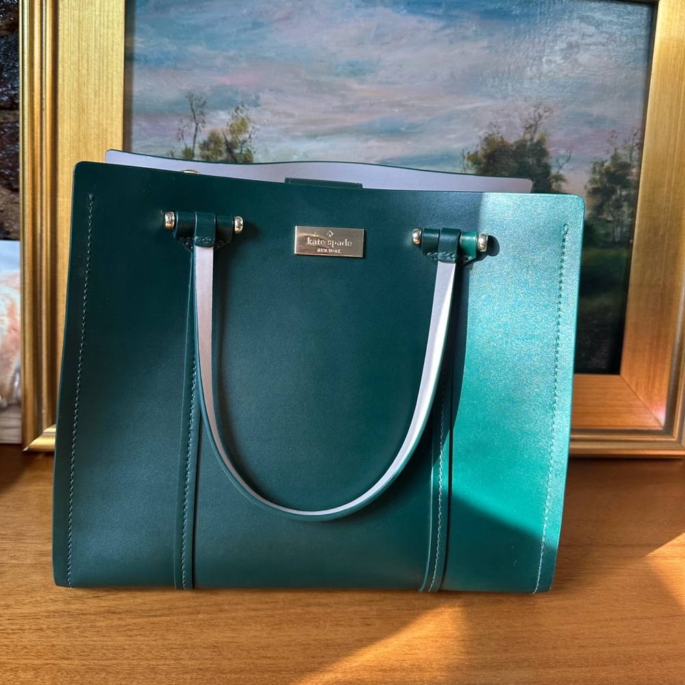 Kate Spade Green Leather Tote